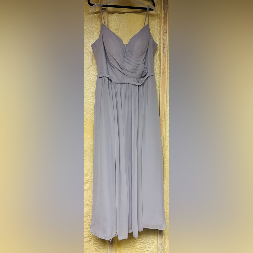 Elegant Gray Women's floor length dress
